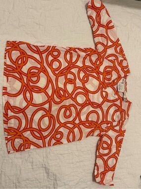 Gretchen Scott Designs Pink and Orange Loop-Print Tunic